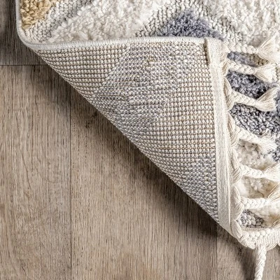 Kirsty Colorful Checkers Kids Tassel Area Rug - Image 6