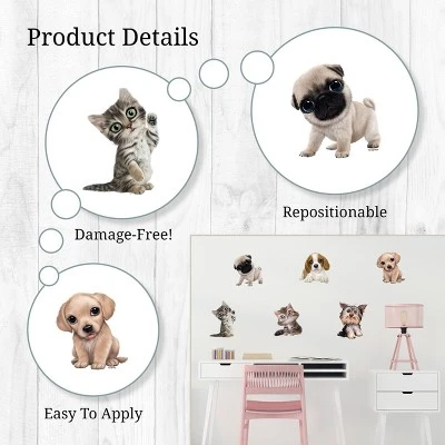 Cats & Dogs Wall Decor - Decalcomania - Image 2