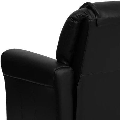 Emma And Oliver Contemporary Kids Recliner With Cup Holder And Headrest - Image 6
