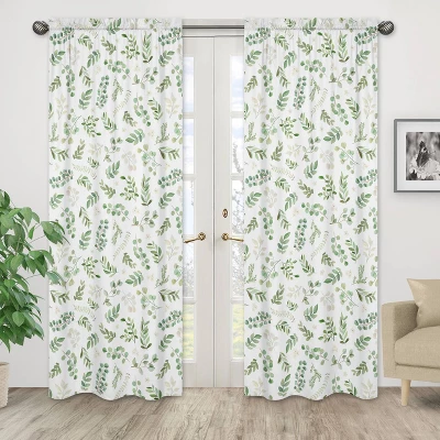 2pk Botanical Leaf Window Panel - Sweet Jojo Designs