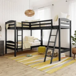 Twin Veronica Triple Wood Bunk Bed - Room & Joy