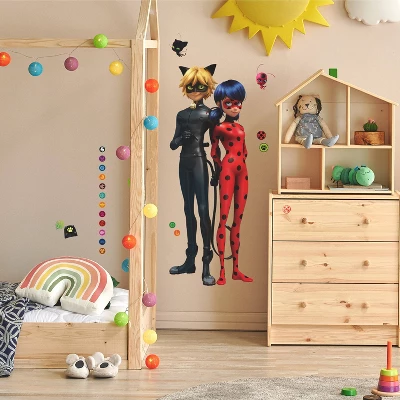 Miraculous Tales Of Ladybug And Cat Noir Giant Peel And Stick Wall Decals - RoomMates - Image 2