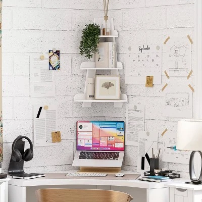 Kids' Corner Ladder Wall Shelf White - RiverRidge Home - Image 7