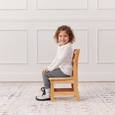 ECR4Kids Three Rung Ladderback Chair, Classroom Seating, Natural, 2-Pack - Image 3