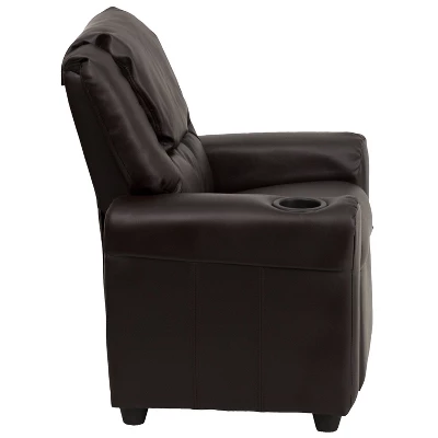 Flash Furniture Contemporary Kids Recliner With Cup Holder And Headrest - Image 2