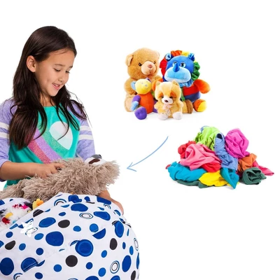 Stuffed Animal Storage Bean Bag Chair Cover For Kids' - Posh Creations - Image 4