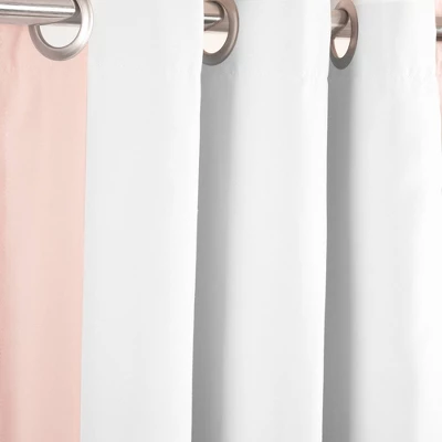 40"x84" Kids' Block Border 100% Lined Grommet Blackout Single Window Curtain Panel - Lush Décor