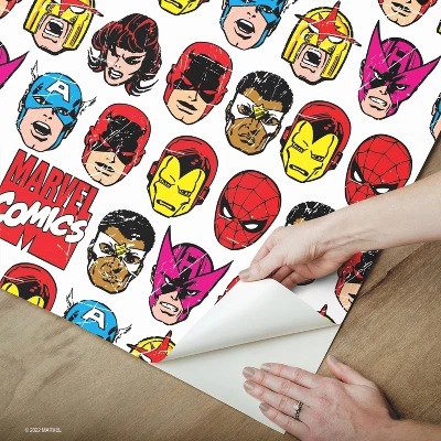 Marvel Comics Classic Faces Peel & Stick Wallpaper - RoomMates - Image 5