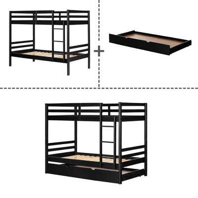 Fakto Bunk Beds With Trundle Matte Black - South Shore - Image 7