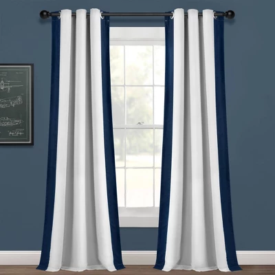 40"x84" Kids' Block Border 100% Lined Grommet Blackout Single Window Curtain Panel - Lush Décor - Image 10