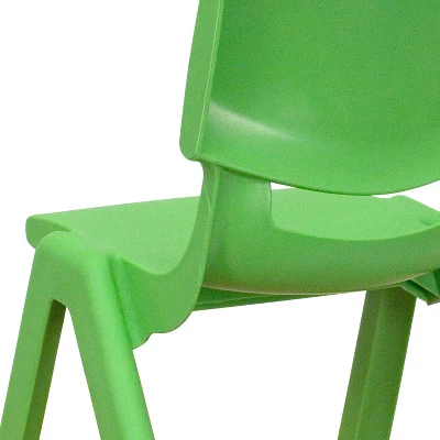 Flash Furniture 4 Pack Plastic Stackable School Chairs With 10.5" Seat Height - Image 7