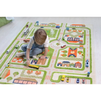 52.5"x71" Traffic Green 3D Play Rug - IVI - Image 13