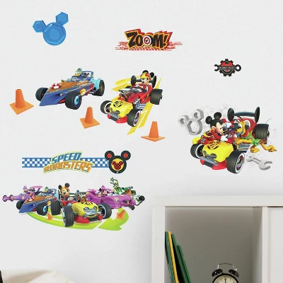 RoomMates Disney Mickey Mouse & Friends Mickey And The Roadster Racers Peel And Stick Wall Decals - Image 2