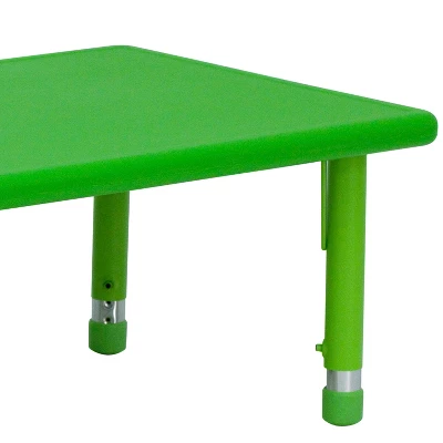 Flash Furniture 24"W X 48"L Rectangular Plastic Height Adjustable Activity Table - Image 5