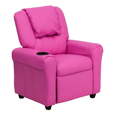 Flash Furniture Contemporary Kids Recliner With Cup Holder And Headrest - Image 16