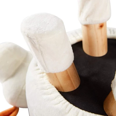 Cheer Collection Kids Mini Padded Footstool With Solid Wooden Legs - Image 3