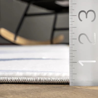 NuLOOM Penny Kids Geometric Nursery Or Playroom Area Rug - Image 4