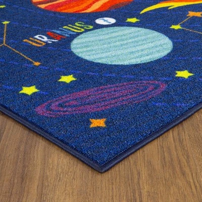 KC CUBS Boy & Girl Kids Outer Space Solar System Planets Educational Learning & Game Play Area Nursery Bedroom Classroom Rug Carpet - Image 6